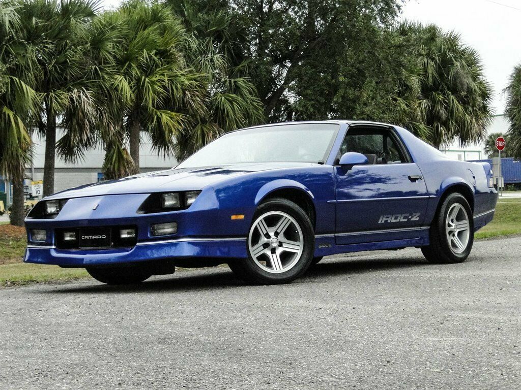 1989 Blue Chevrolet Camaro 2d Coupe