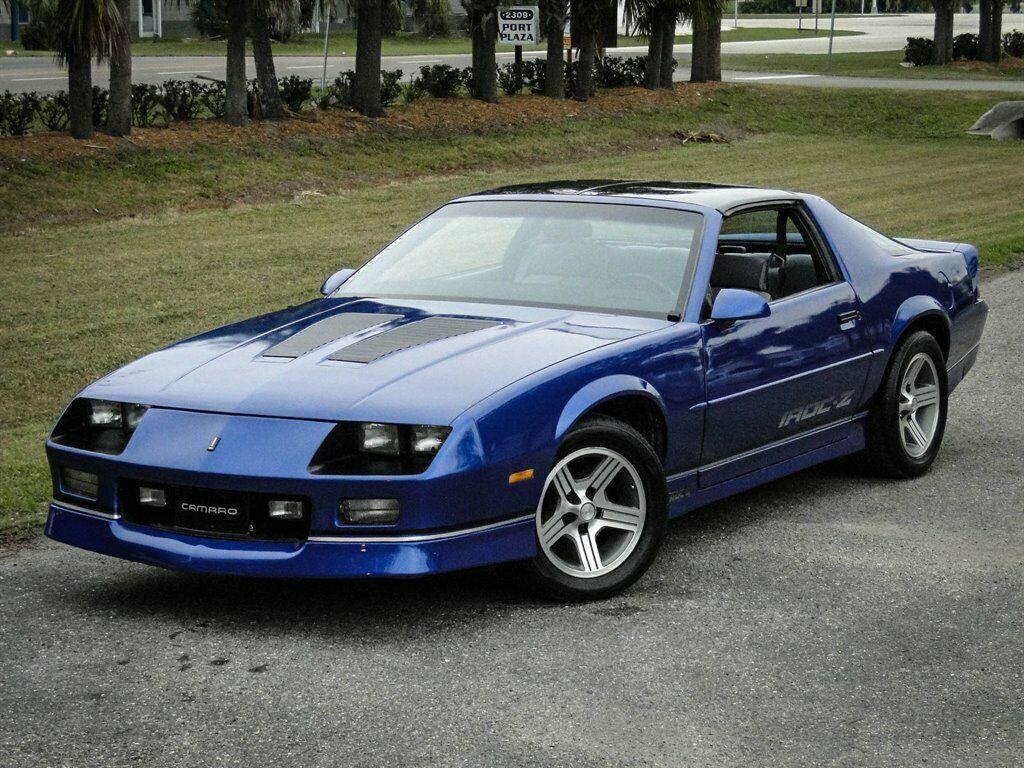 1989 Blue Chevrolet Camaro 2d Coupe