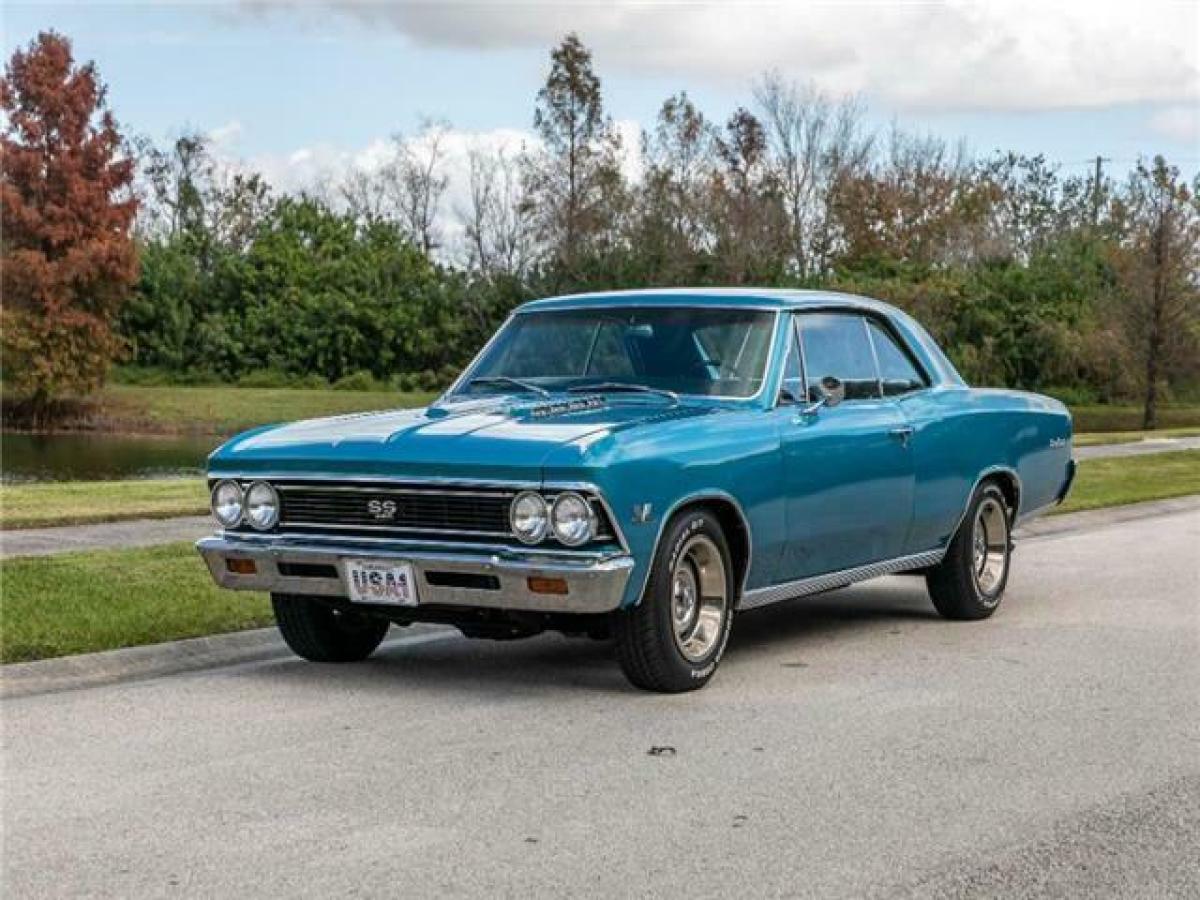 1966 Blue Chevrolet Chevelle Super Sport