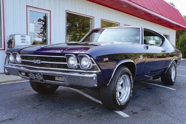 1969 Blue Chevrolet Chevelle --