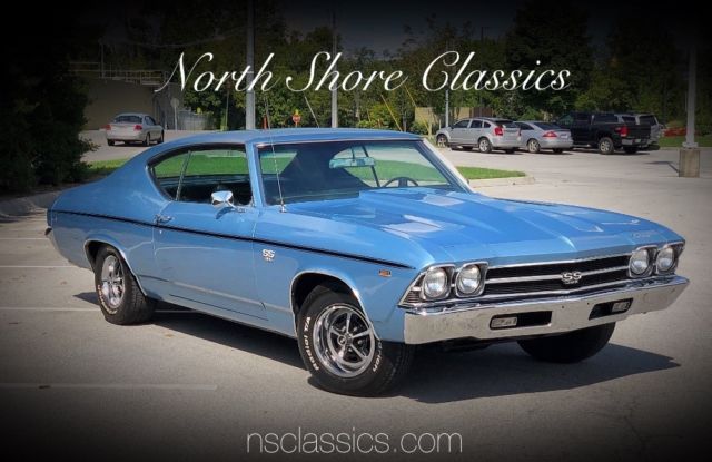 1969 Blue Chevrolet Chevelle Coupe