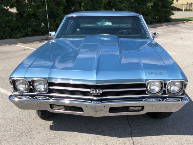1969 Blue Chevrolet Chevelle Coupe