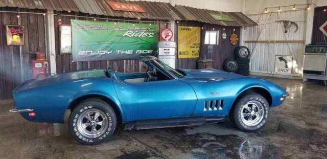 1969 Blue Chevrolet Corvette Coupe