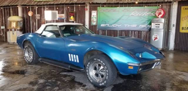 1969 Blue Chevrolet Corvette Coupe
