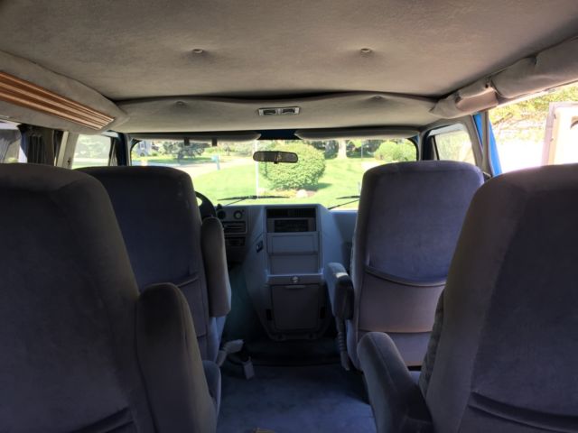 1993 Blue Chevrolet G20 Van conversion Van