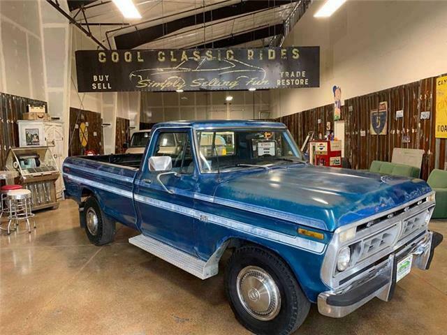 1976 Blue Ford F-250 Pickup Truck