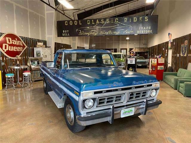 1976 Blue Ford F-250 Pickup Truck