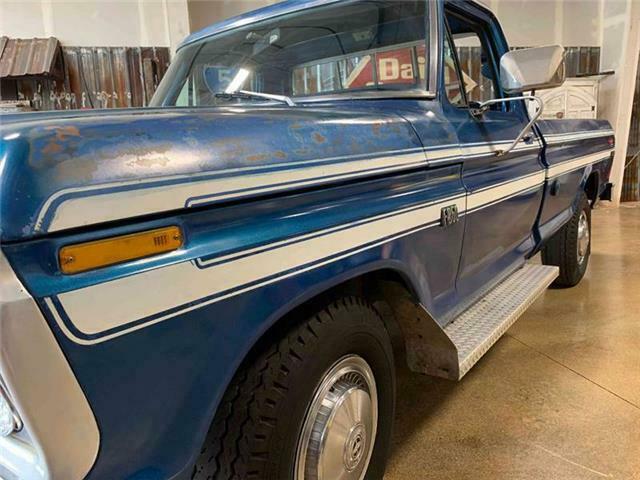 1976 Blue Ford F-250 Pickup Truck