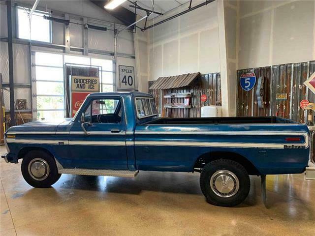 1976 Blue Ford F-250 Pickup Truck