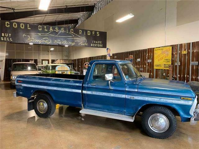 1976 Blue Ford F-250 Pickup Truck