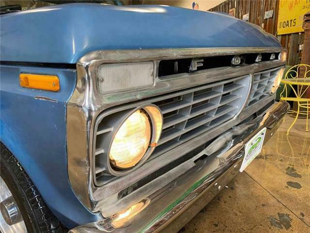 1973 Blue Ford F-250 Pickup Truck