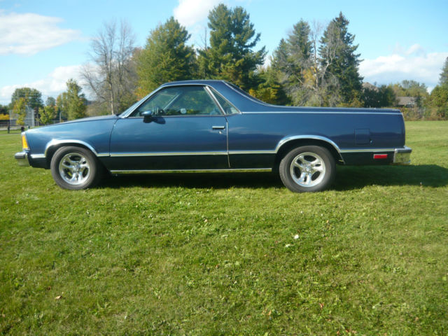 1981 Blue Chevrolet El Camino Truck