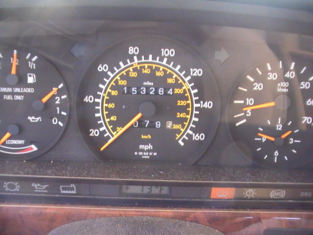 1990 Blue Mercedes-Benz S-Class Sedan