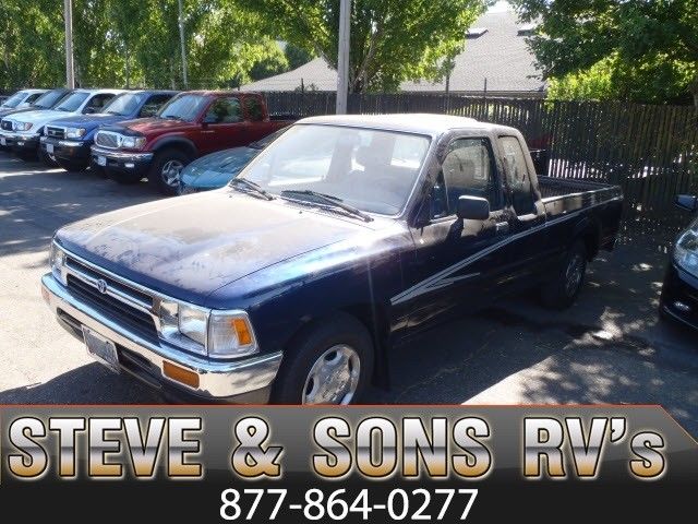 1992 Blue Toyota PICKUP DX 2dr Deluxe Extended Cab SB