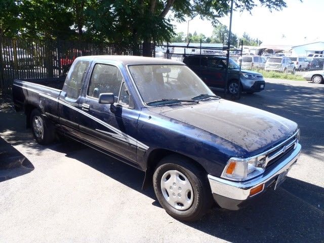 1992 Blue Toyota PICKUP DX 2dr Deluxe Extended Cab SB
