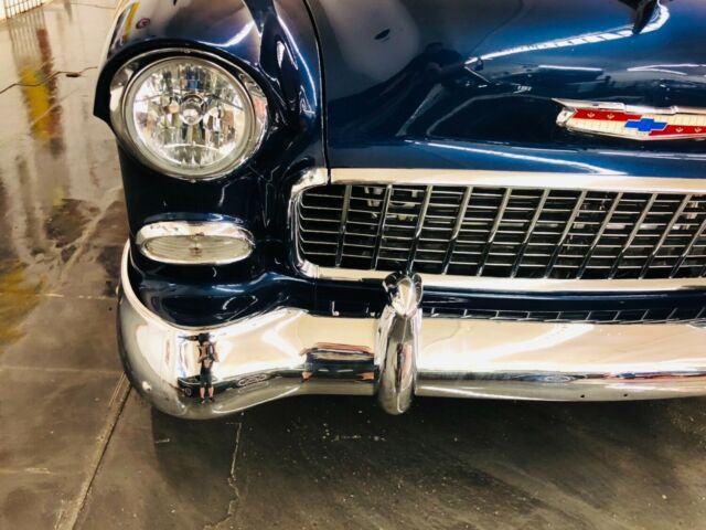 1955 Blue Chevrolet Bel Air/150/210 2 Post