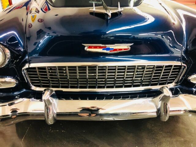 1955 Blue Chevrolet Bel Air/150/210 2 Post
