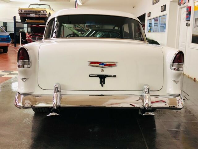 1955 Blue Chevrolet Bel Air/150/210 2 Post