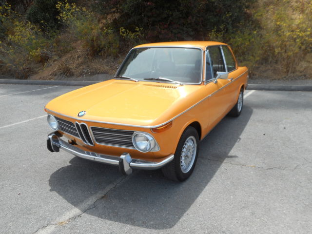 1971 Orange BMW 2002 Sedan