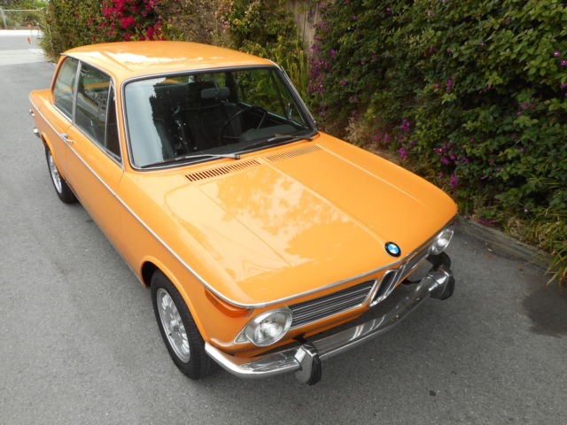 1971 Orange BMW 2002 Sedan