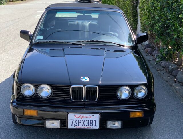 1988 Black BMW 3-Series Convertible