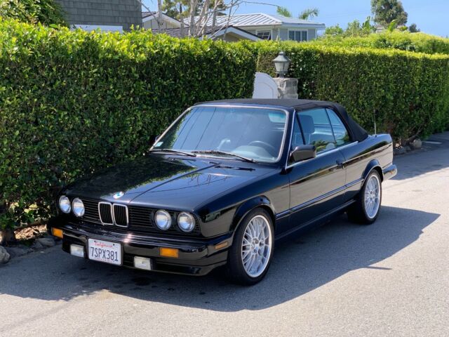 1988 Black BMW 3-Series Convertible