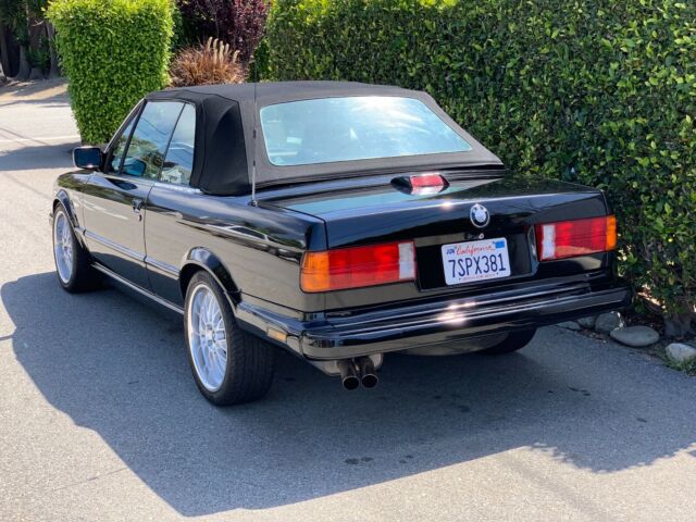 1988 Black BMW 3-Series Convertible