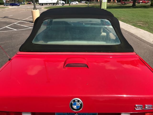 1990 Bright Cherry Red BMW 3-Series Convertible