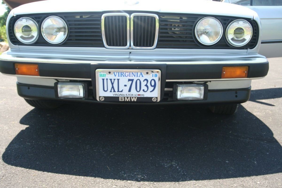1991 Silver BMW 3-Series Convertible