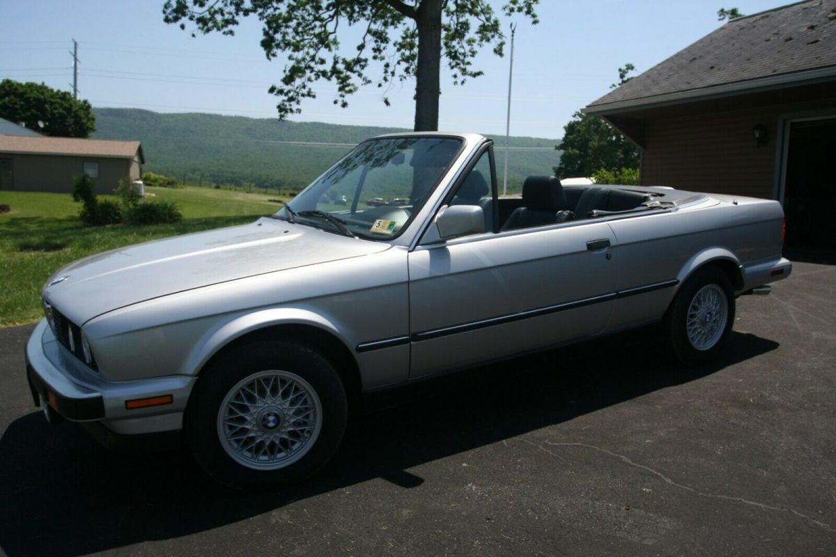 1991 Silver BMW 3-Series Convertible