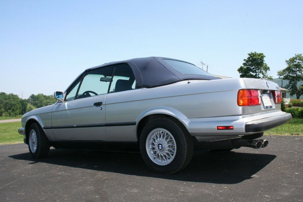 1991 Silver BMW 3-Series Convertible