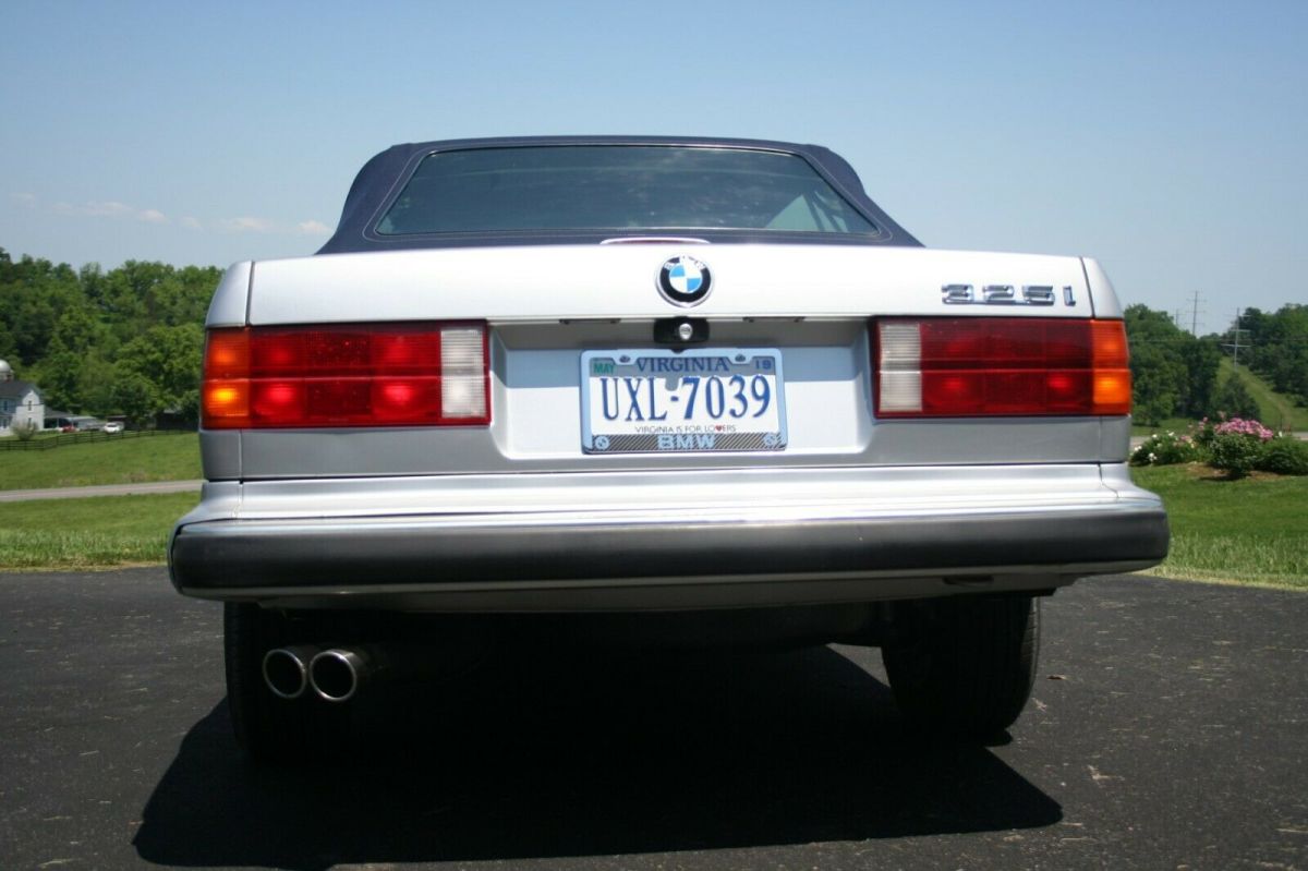 1991 Silver BMW 3-Series Convertible