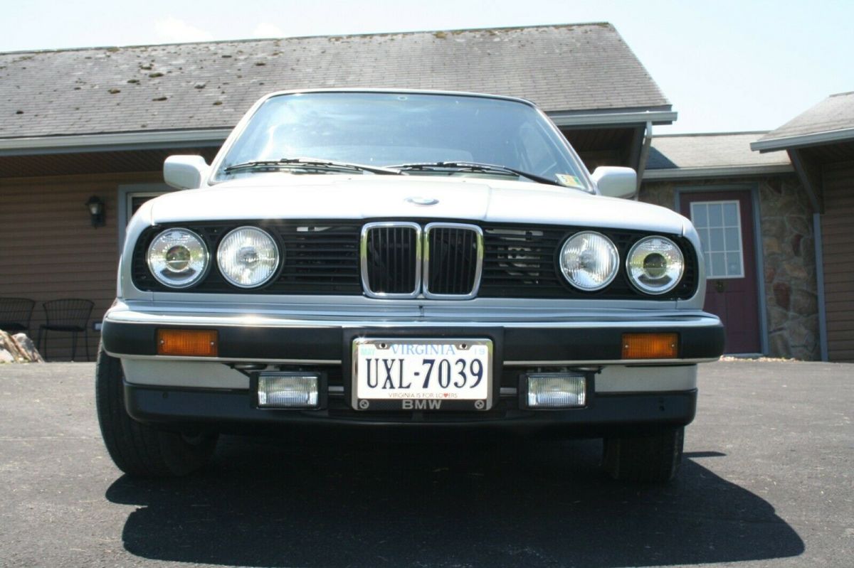 1991 Silver BMW 3-Series Convertible
