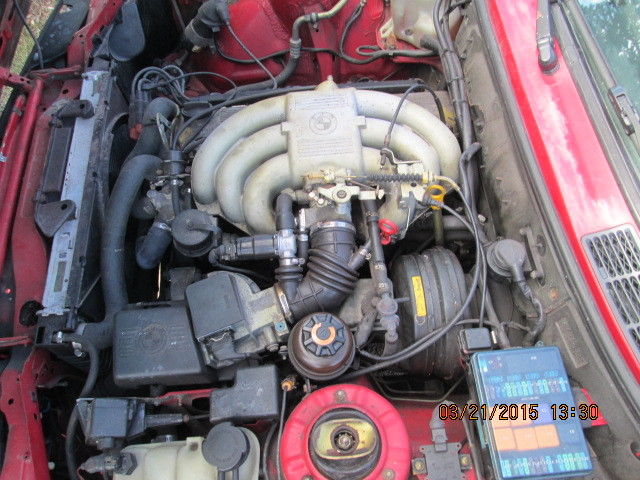 1989 Red BMW 3-Series Sedan