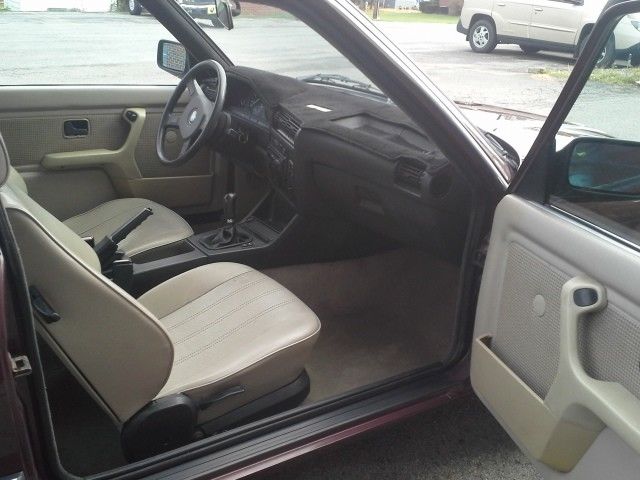 1987 " Dark Maroon metallic " BMW 3-Series 2 door