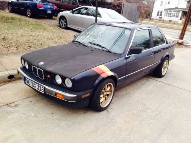 1987 Blue BMW 3-Series Coupe