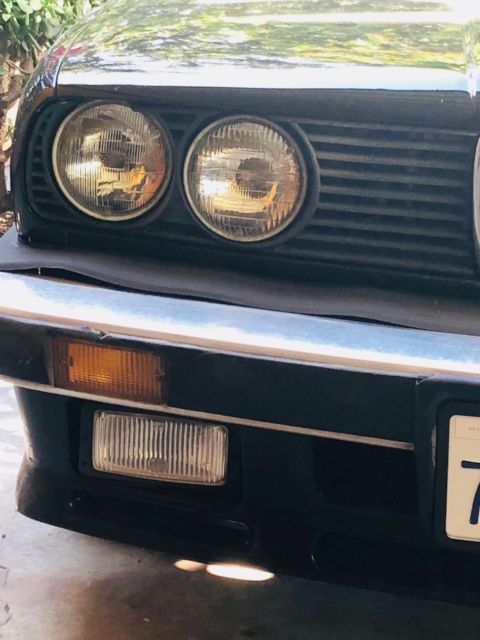 1987 Black BMW 325es STD 2D SEDAN Coupe