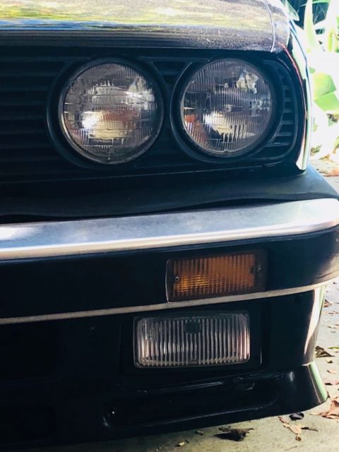 1987 Black BMW 325es STD 2D SEDAN Coupe