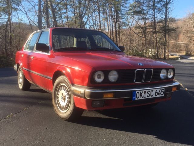 1988 Red BMW 3-Series