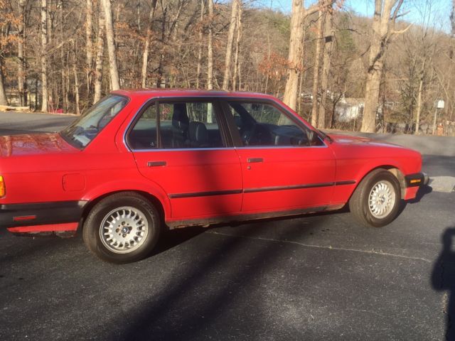 1988 Red BMW 3-Series