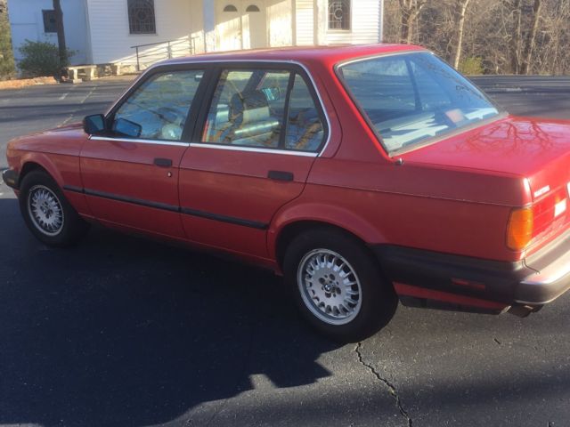 1988 Red BMW 3-Series