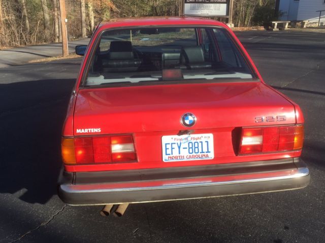1988 Red BMW 3-Series