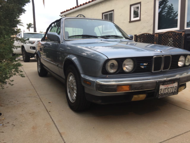 1988 Blue BMW 3-Series Convertible