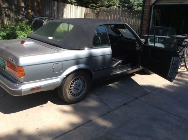 1988 Silver BMW 3-Series Convertible