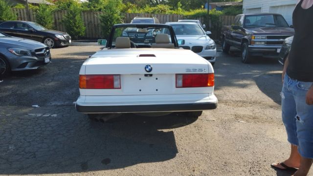 1989 white BMW 3-Series Convertible