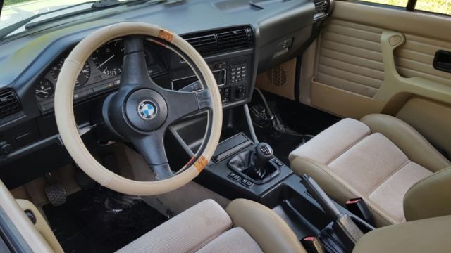 1989 white BMW 3-Series Convertible