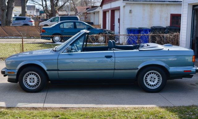 1988 Blue BMW 3-Series Convertible