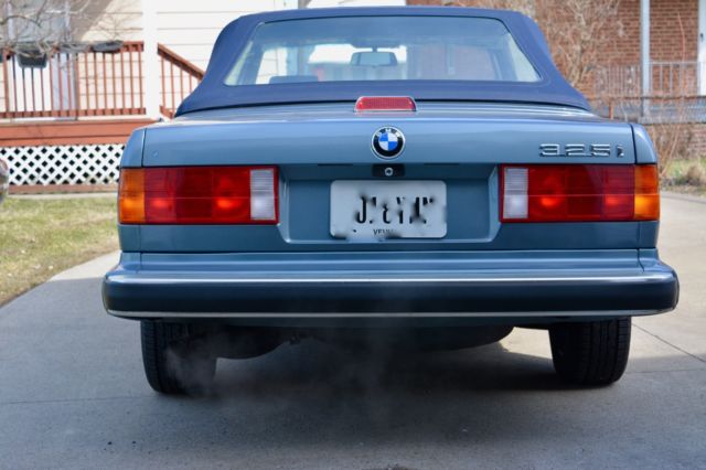 1988 Blue BMW 3-Series Convertible