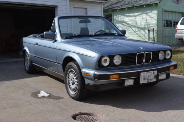 1988 Blue BMW 3-Series Convertible