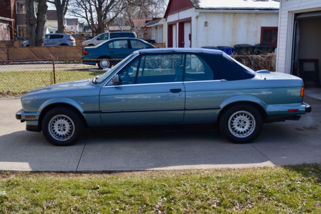 1988 Blue BMW 3-Series Convertible
